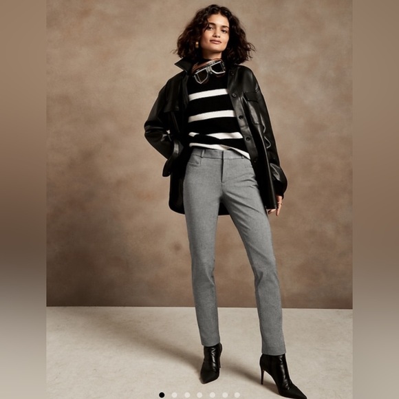 Banana Republic Mid-Rise Skinny Sloan Pants in Grey Size 6 - Picture 7 of 7